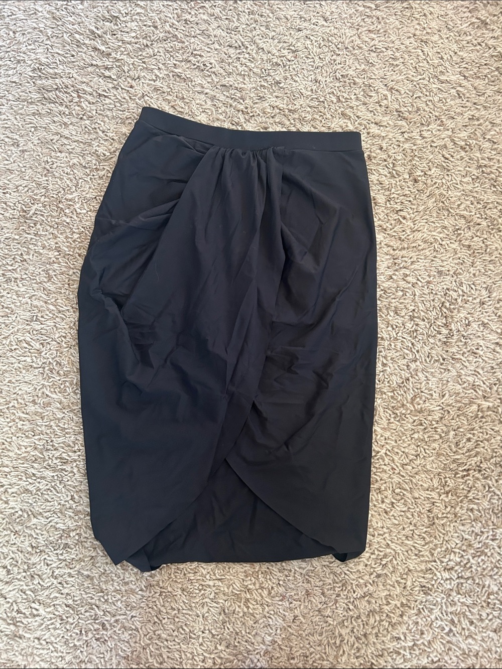 Halara Black Tulip Front Pencil Skirt